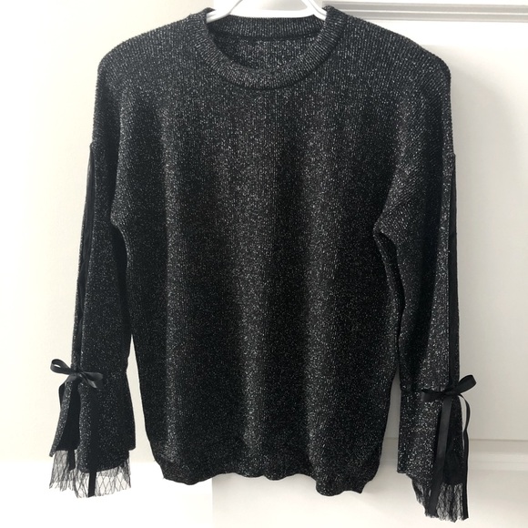 SomeOthers Lace and Ribbon Knit/Sweater - Picture 1 of 5